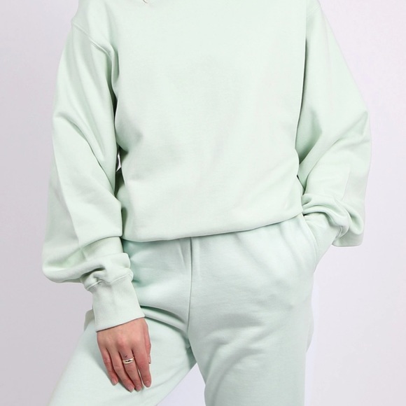 1 LEFT ❗️SET🌟BRUNETTE THE LABEL BEST FRIEND HIGH RISE JOGGER & CREW - Picture 1 of 7